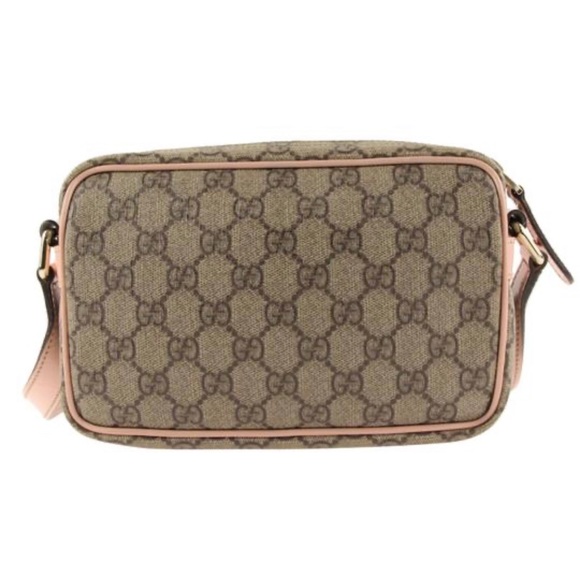 GUCCI GG Supreme Pink Coated Canvas Crossbody - Picture 3 of 8